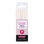 Herbin 35801T  Wax Gun Sticks White, Pack of 6