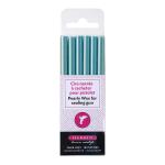 Herbin 35911T  Wax Gun Sticks Pearly Azure Blue, Pack of 6