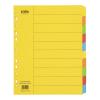Icon IF609 A4 size Cardboard Dividers Extra Wide - 10 Tab - Coloured