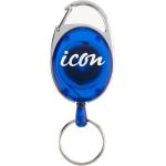 Okin Retractable Snap Lock - Blue for Key and ID Card Holders - MOQ =50 - price is for single unit