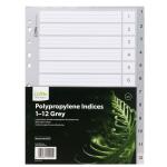 Icon IF654 PP Indices 1-12 Grey