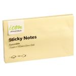 Okin ISAN05Y Icon Sticky Notes 75mm x 125mm Yellow