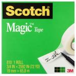 3M 10184 Scotch Magic Tape 810 19mm x 66m