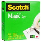 3M 10185 Scotch Magic Tape 810 25.4mm x 66m