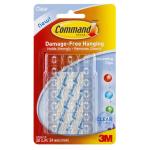 3M 7100181213 Command Decorating Clips 17026CLR Clear, Pack of 20