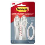 3M 10284 Command Cord Bundler - Medium White - 2 Pack 17304
