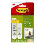 3M 10372 Command Picture Hanging Strips 17209-ES Medium Large, Pack of 12