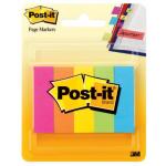 3M Post-it Page Markers 670-5ASST - 15mm x 50mm - Assorted 5 Pack