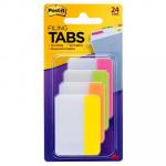3M Post-It Filing Tab Durable 686-PLOY - Pink / Lime / Orange / Yellow / Straight 50mm