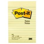3M 70007052536 Post-it Notes - Yellow 660 Lined 101x152mm 100 sheet pad