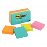 3M 70007071395 Post-it Super Sticky Notes 622-8SSMIA 48x48mm Miami - 8 Pack