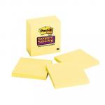 3M 70007053146 Post-it Super Sticky Notes - Yellow 654-5SSY 76x76mm - 5 Pack