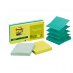 3M Post-it Rec Super Sticky Pop Up Notes R330-6SST - 76mm x 76mm Oasis (Bora) 6 Pack