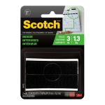 3M 70006960101 Scotch Fastener Indoor RF4731 19mmx76mm Black, Pack of 4