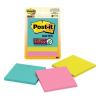 3M Post-it Super Sticky Notes 3321-SSMIA - 76mm x 76mm - Supernova (Miami) 3 Pack