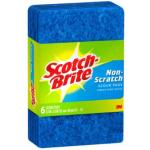3M 11322 Scotch-Brite Non-Scratch Scouring Pad, Pack of 6