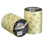 Matthews Low Noise Packaging Tape - Clear 48mm x 100m x 55mu - Silent Application - 3 Rolls / Sleeve - 36 Rolls / Box - Priced for 1 Roll - MOQ is 1 Box