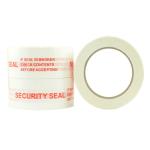Matthews Message Tape Security Seal - White / Red 48mm x 100m x 50mu - 1 Roll