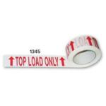 Matthews Message Tape Top Load Only - White / Red 48mm x 100m x 50mu - 1 Roll