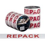 Matthews Message Tape Repack - White / Red 48mm x 100m x 50mu - 1 Roll