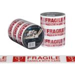 Matthews Message Tape Handle With Care - White / Red 48mm x 100m x 50mu (36) - 1 Roll