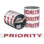 Matthews Message Tape Priority - White / Red 48mm x 100m x 50mu - 1 Roll