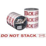 Matthews Message Tape Do Not Stack - White / Red 48mm x 100m x 50mu - 1 Roll