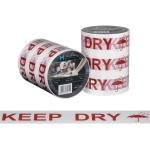 Matthews Message Tape Keep Dry - White / Red 48mm x 100m x 50mu - 1 Roll