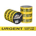 Matthews Message Tape Urgent Same Day - Yellow / Black 48mm x 100m x 50mu - 1 Roll