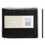 Matthews Paper Cocktail Straight Straws - Black 5mm x 120mm - 300gsm - FSC Mix - 250 Straws / Pack - 2500 Straws / Box - Priced for 1 Pack - MOQ is 1 Box