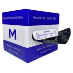 Matthews DB Recycled Bin Liner 80L - Black 800mm x 1000mm x 35mu - Dispenser Box - 100 Bags / Dispenser - 100 Bags / Box - 1 Box