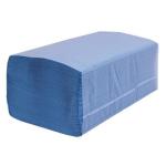 Matthews Slimfold Paper Towel - Blue 230mm x 230mm - 1 Ply - FSC Mix - 200 Sheets / Pack - 4000 Sheets / Box - 1 Box