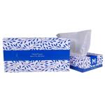 Matthews Flat Facial Tissues - White 2 Ply, 100 Sheets - 48 Packs / Box - 1 Box