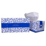 Matthews Flat Facial Tissues - White 2 Ply - 200 Sheets - FSC Mix - 200 Sheets / Pack - 24 Packs / Box - 1 Box