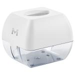 Matthews Cube Tissue Dispenser - White 90 Sheet Capacity - Wall Mountable - 1 Unit