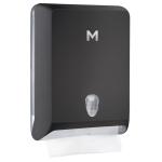 Matthews Interfold Towel Dispenser - Black 700 Sheet Capacity - 1 Unit