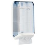 Matthews Interleave Toilet Tissue Dispenser - Transparent 700 Sheet Capacity - 1 Unit