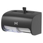 Matthews Horizontal Toilet Roll Dispenser - Black 2 Roll Capacity - 1 Unit