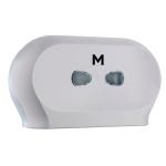Matthews Double Mini Jumbo Roll Dispenser - Silver 2 Roll Capacity - 1 Unit