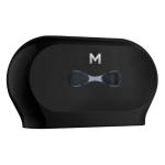 Matthews Double Mini Jumbo Roll Dispenser - Black 2 Roll Capacity - 1 Unit