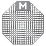 Matthews Scented Urinal Screen - Grey / Executive with Plastic Glove - Priced for 1 Screen - MOQ is 10 Screens