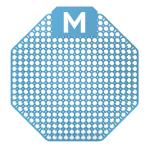 Matthews Scented Urinal Screen - Blue / Kiwi Grapefruit with Plastic Glove - Priced for 1 Screen - MOQ is 10 Screens