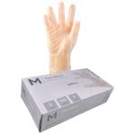 Matthews MPH29142 Vinyl Gloves Powder Free - Clear - S 240mm Cuff - 5.0g - 100 Gloves / Pack - 1000 Gloves / Box - 1 Box