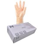 Matthews MPH29143 Vinyl Gloves Powder Free - Clear - M 240mm Cuff - 5.0g - 100 Gloves / Pack - 1000 Gloves / Box - 1 Box