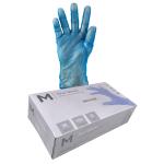 Matthews MPH29167 Vinyl Gloves Powder Free - Blue - M 240mm Cuff - 5.0g - 100 Gloves / Pack - 1000 Gloves / Box - 1 Box