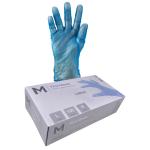 Matthews MPH29168 Vinyl Gloves Powder Free - Blue - L 240mm Cuff - 5.0g - 100 Gloves / Pack - 1000 Gloves / Box - 1 Box