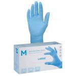 Matthews MPH29355 Nitrile Examination Gloves Powder Free - Blue - L 240mm Cuff - 3.0g - 100 Gloves / Pack - 1000 Gloves / Box - 1 Box