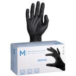 Matthews Nitrile Diamond Grip Gloves Powder Free - Black - M 240mm Cuff - 9.0g - 100 Gloves / Pack - 1000 Gloves / Box - 1 Box