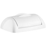 Matthews Plastic Rectangle Bin 8L Sanitary Lid - White Sanitary Design - 1 Lid
