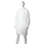 Matthews Polypropylene Domed Laboratory Coat - White 3XL - 45gsm - 1 Coat / Pack - 25 Coats / Box - Priced for 1 Coat - MOQ is 1 Box